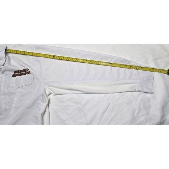 Harley Davidson HD Performance Zip Pocket Button-Up Shirt XL Stretch Vented - Picture 10 of 11